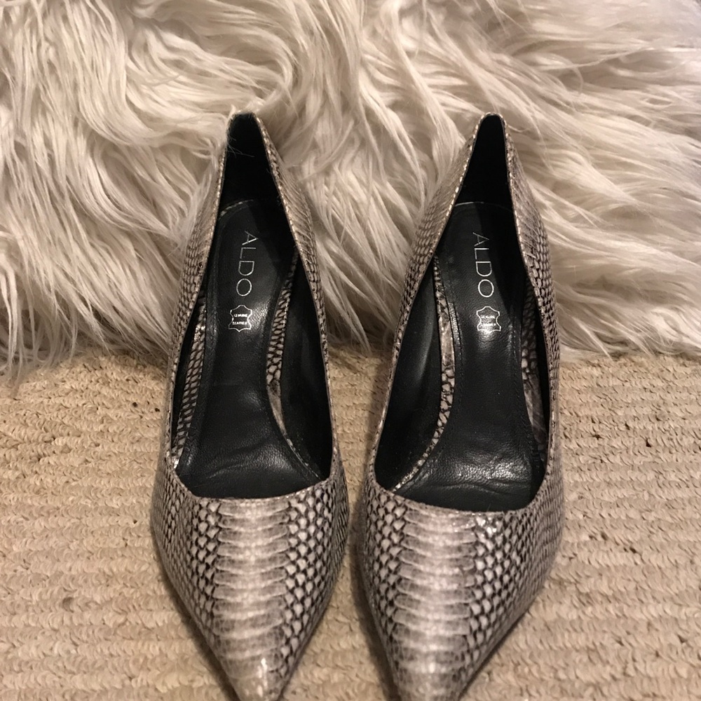 Snake skin heels